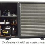 Condensing unit with easy-access cover